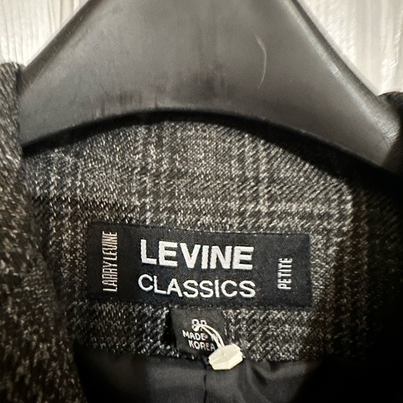 Larry Levine plaid Blazer Jacket Petite size - Picture 2 of 6